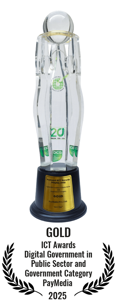 2025 GOLD AWARD - ICT Awards - Digital Government (Public Sector & Government Category) - PayMedia
